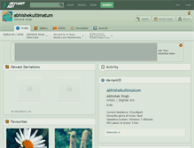 Tablet Screenshot of abhishekultimatum.deviantart.com