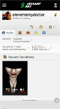 Mobile Screenshot of elevenismydoctor.deviantart.com