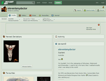 Tablet Screenshot of elevenismydoctor.deviantart.com