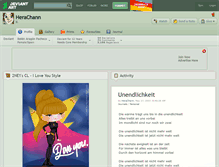 Tablet Screenshot of herachann.deviantart.com