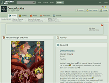 Tablet Screenshot of demonfoxkira.deviantart.com