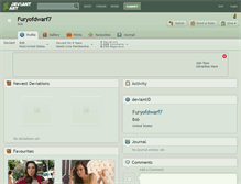 Tablet Screenshot of furyofdwarf7.deviantart.com