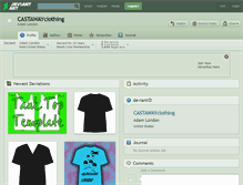 Tablet Screenshot of castawayclothing.deviantart.com