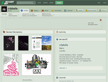Tablet Screenshot of cripballa.deviantart.com