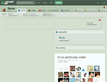 Tablet Screenshot of fibralo.deviantart.com