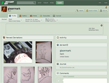Tablet Screenshot of glasermark.deviantart.com