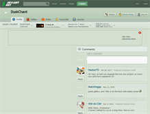 Tablet Screenshot of duskchant.deviantart.com