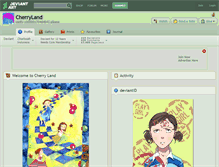 Tablet Screenshot of cherryland.deviantart.com