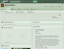 Tablet Screenshot of kiyokofujitama.deviantart.com