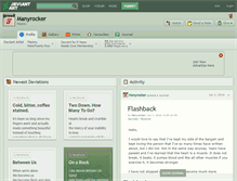 Tablet Screenshot of manyrocker.deviantart.com