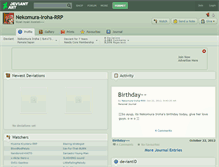 Tablet Screenshot of nekomura-iroha-rrp.deviantart.com