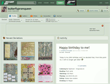 Tablet Screenshot of butterflypromqueen.deviantart.com