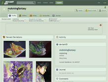 Tablet Screenshot of mokmingfantasy.deviantart.com