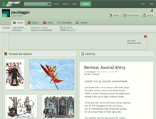 Tablet Screenshot of pauldeggan.deviantart.com