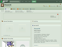 Tablet Screenshot of pioneeruk.deviantart.com