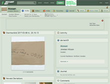 Tablet Screenshot of mossan.deviantart.com