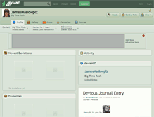 Tablet Screenshot of jamesmaslowplz.deviantart.com