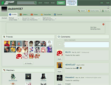 Tablet Screenshot of doublewoe7.deviantart.com
