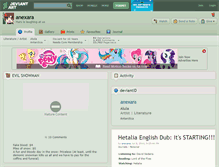 Tablet Screenshot of anexara.deviantart.com