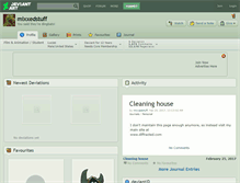 Tablet Screenshot of mixxedstuff.deviantart.com