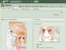 Tablet Screenshot of hoshi-art.deviantart.com