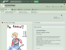 Tablet Screenshot of narutarddragon.deviantart.com