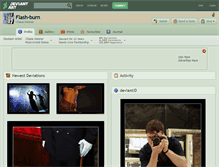 Tablet Screenshot of flash-burn.deviantart.com