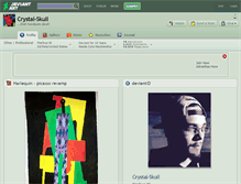 Tablet Screenshot of crystal-skull.deviantart.com