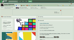Desktop Screenshot of curse-of-fail-trolls.deviantart.com