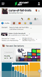 Mobile Screenshot of curse-of-fail-trolls.deviantart.com