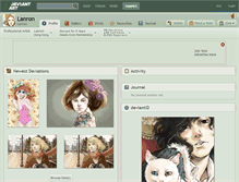 Tablet Screenshot of lanron.deviantart.com