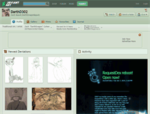 Tablet Screenshot of darthd302.deviantart.com