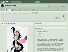 Tablet Screenshot of kurenai-kitsune.deviantart.com