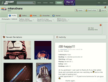 Tablet Screenshot of mikaru0nana.deviantart.com