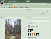 Tablet Screenshot of cloudylemonade.deviantart.com