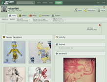 Tablet Screenshot of natas-666.deviantart.com