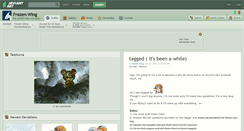 Desktop Screenshot of frozen-wing.deviantart.com