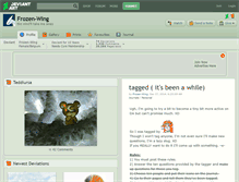 Tablet Screenshot of frozen-wing.deviantart.com