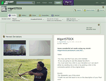 Tablet Screenshot of migartstock.deviantart.com