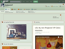Tablet Screenshot of drakken247.deviantart.com