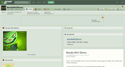 Desktop Screenshot of mondominishows.deviantart.com