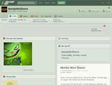 Tablet Screenshot of mondominishows.deviantart.com