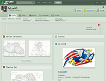 Tablet Screenshot of falcor00.deviantart.com