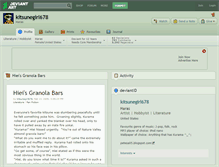 Tablet Screenshot of kitsunegirl678.deviantart.com