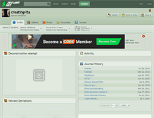Tablet Screenshot of creatingvita.deviantart.com