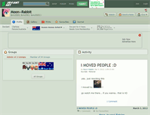 Tablet Screenshot of moon--rabbit.deviantart.com
