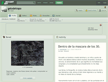 Tablet Screenshot of gatodetrapo.deviantart.com
