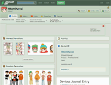 Tablet Screenshot of hitomikawai.deviantart.com