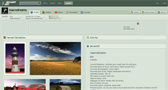 Desktop Screenshot of macrodreams.deviantart.com