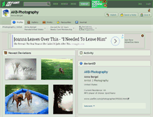 Tablet Screenshot of akb-photography.deviantart.com